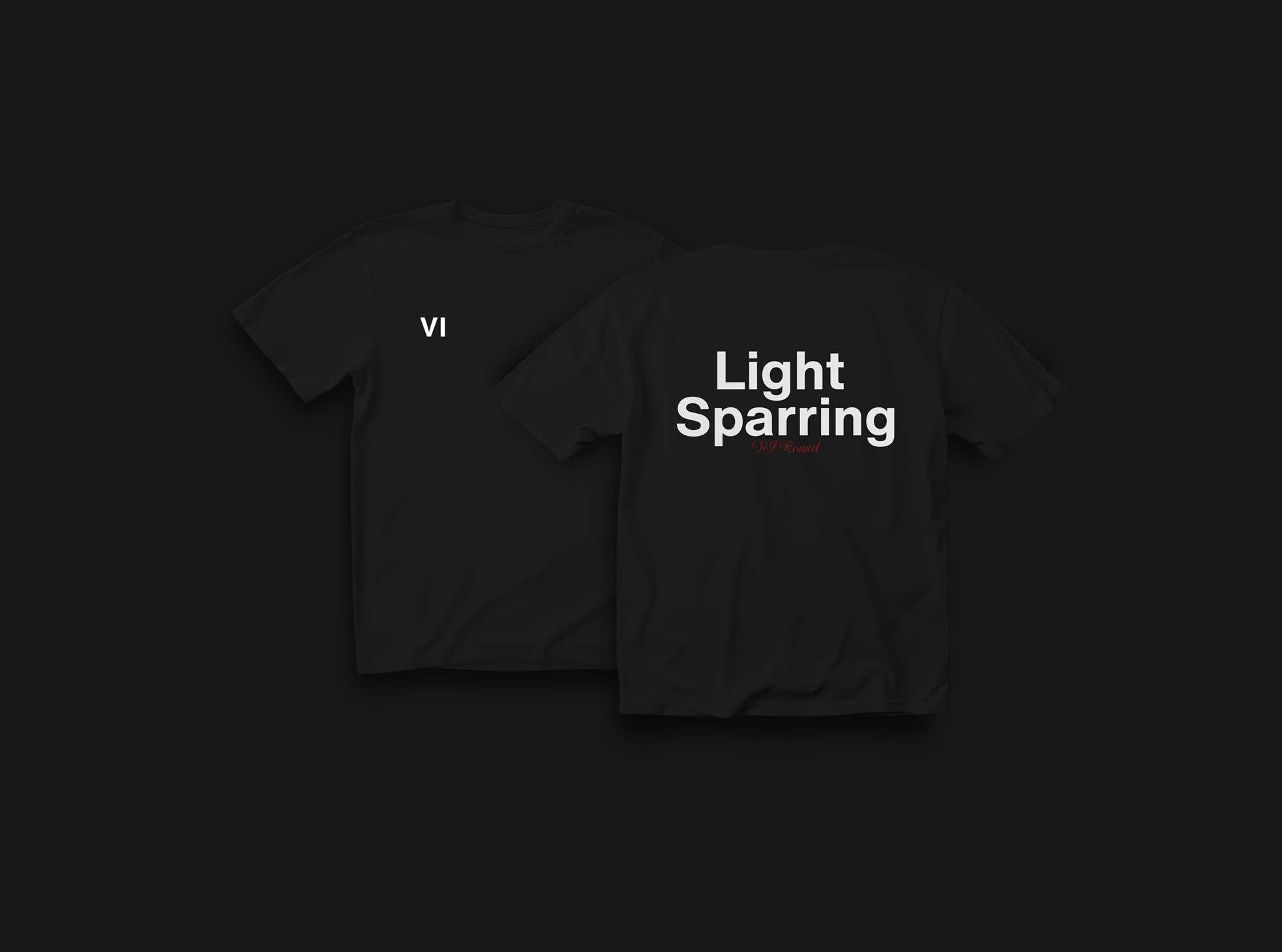 Light Sparring Black Tee